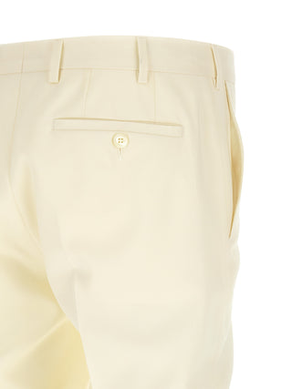 White Wool Two-Piece Suit