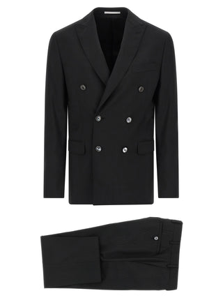 Black Wool Two-Piece Suit