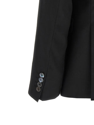 Black Wool Two-Piece Suit