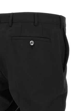 Black Wool Two-Piece Suit