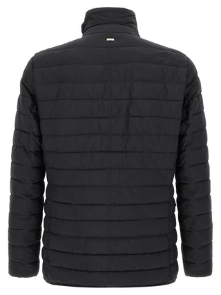 Blue Polyamide Full-Length Jacket