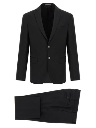 Black Wool Two-Piece Suit