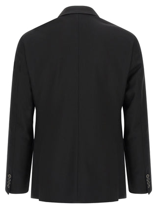Black Wool Two-Piece Suit