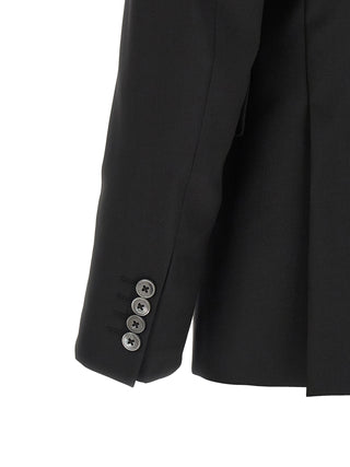 Black Wool Two-Piece Suit