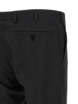 Black Wool Two-Piece Suit