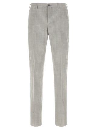 Gray Polyester Two-Piece Suit