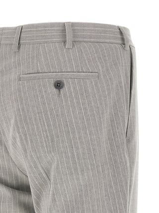 Gray Polyester Two-Piece Suit
