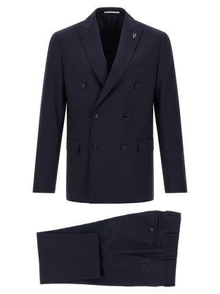 Blue Wool Two-Piece Suit