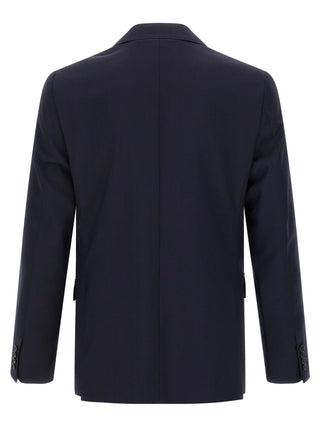 Blue Wool Two-Piece Suit