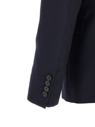 Blue Wool Two-Piece Suit