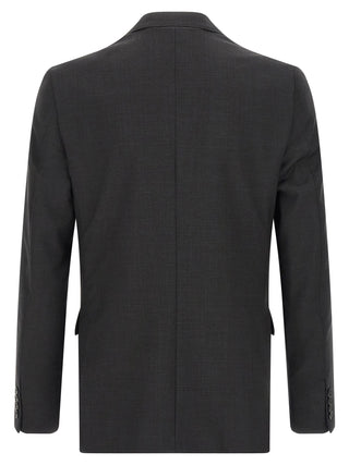 Gray Viscose Two-Piece Suit