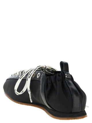 Black Polyamide Ballet Flats