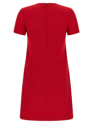 Multicolor Virgin Wool Short Dress