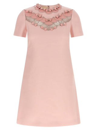 Multicolor Virgin Wool Short Dress
