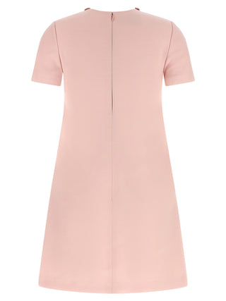Multicolor Virgin Wool Short Dress