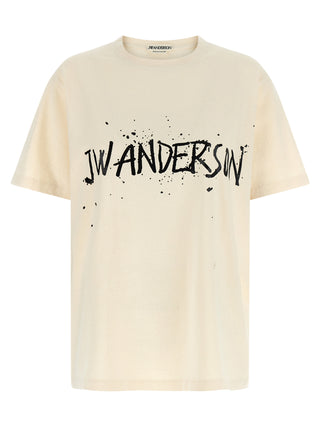 Camiseta de algodón beige