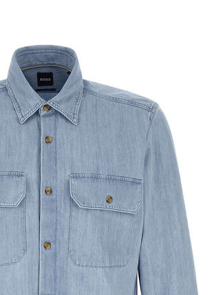 Blusa de algodón azul