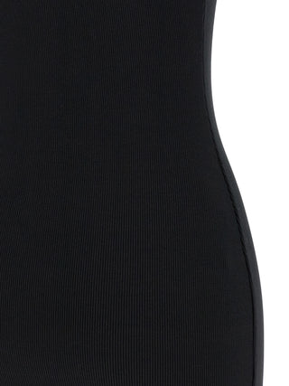 Bicolor Cotton Short Dress