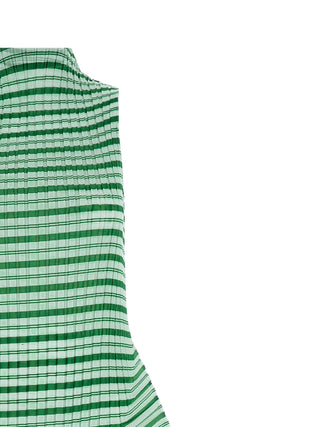 Bicolor Polyester Long Dress