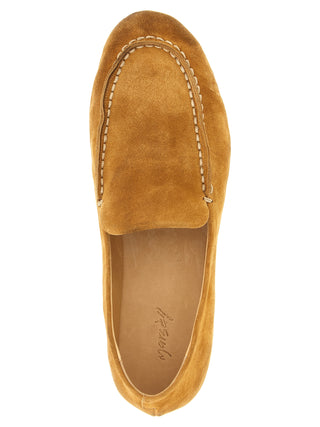 Brown Calfskin Slip-On Loafers