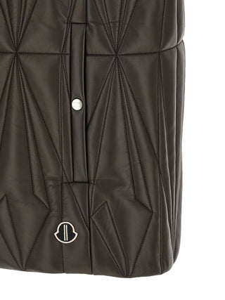 Brown Lamb Leather Sleeveless Jacket