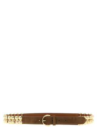 Brown Lamb Leather Regular Belt