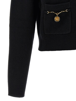 Black Wool Cardigan