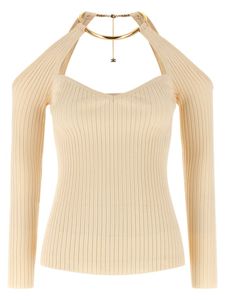 Cárdigan beige de viscosa