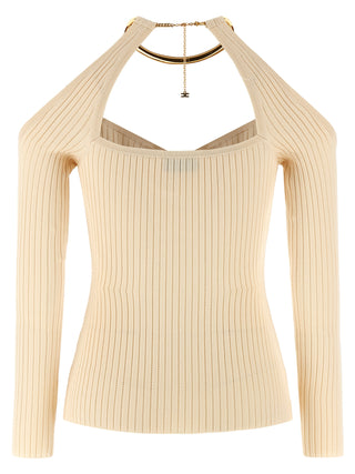 Cárdigan beige de viscosa