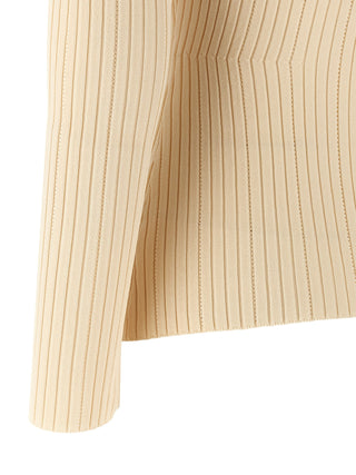 Cárdigan beige de viscosa