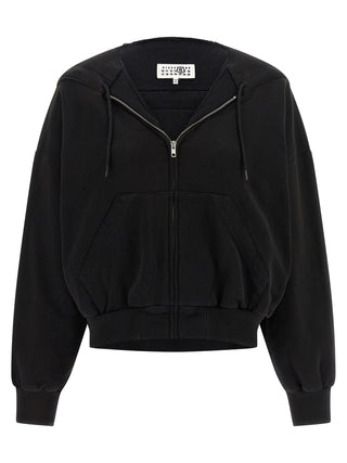 Black Cotton Sweatshirt