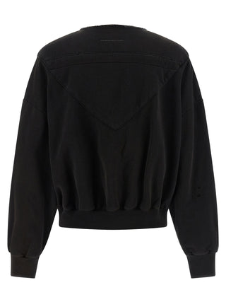 Black Cotton Sweatshirt