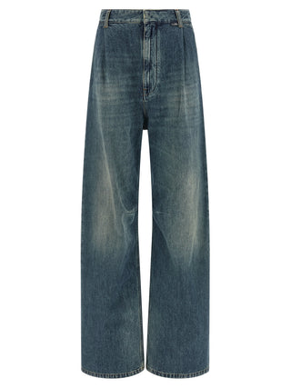 Jeans azules de algodón denim