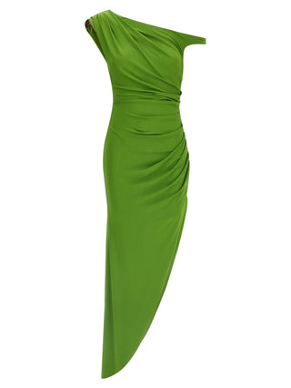 Bicolor Viscose Long Dress