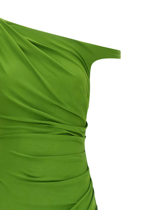 Bicolor Viscose Long Dress