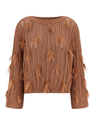 Brown Cotton Cardigan