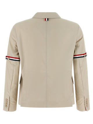 Beige Cotton Blazer