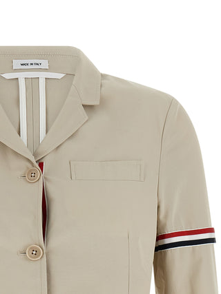 Beige Cotton Blazer