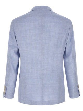 Blazer azul de lino