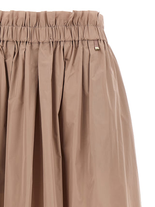 Multicolor Polyester Midi Skirt