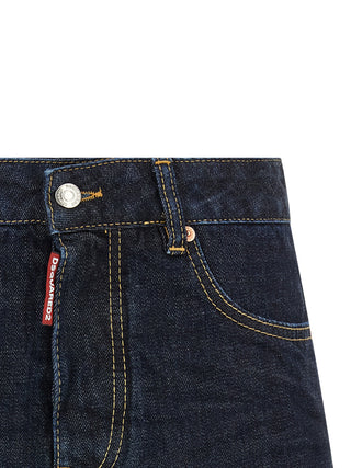 Blue Cotton Long Skirt