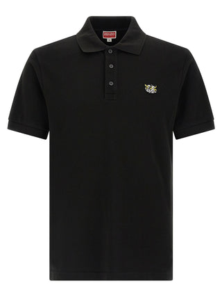 Black Cotton Polo Shirt