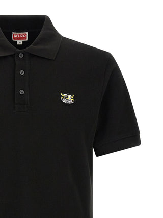 Black Cotton Polo Shirt