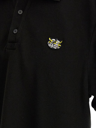 Black Cotton Polo Shirt