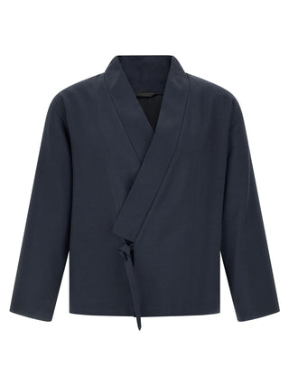 Blue Viscose Blazer