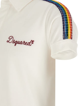 White Cotton Polo Shirt