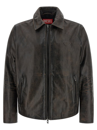Brown Cowhide Leather Jacket