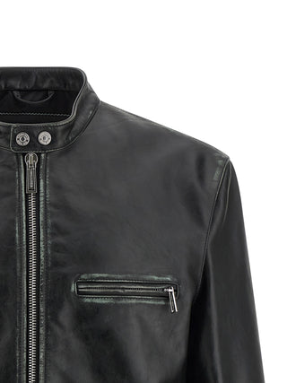 Black Leather Leather Jacket