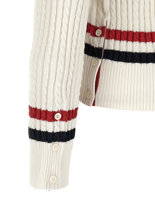 White Cotton Cardigan