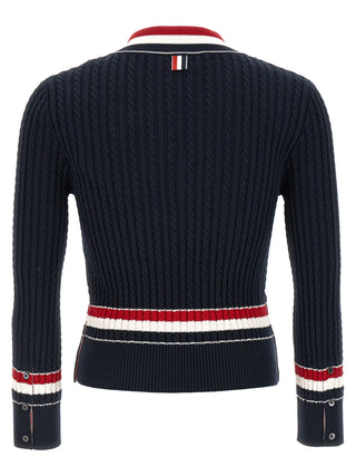 Blue Cotton Cardigan